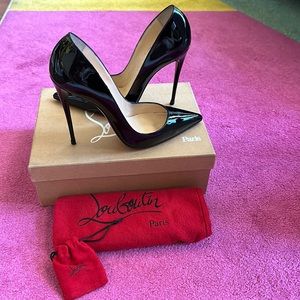 Christian Louboutin SO KATE patent black Size 41.5/ US 11.5